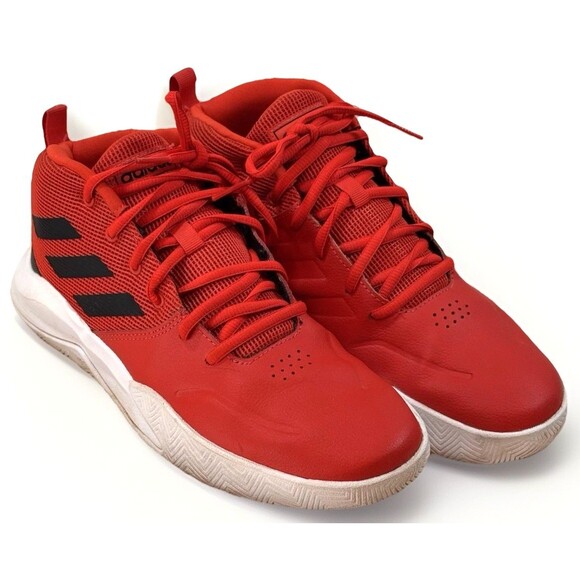 Adidas Shoes Men's Size 7 Own the Game Black Red‎ Basketball Jogging 789006 - Picture 4 of 10